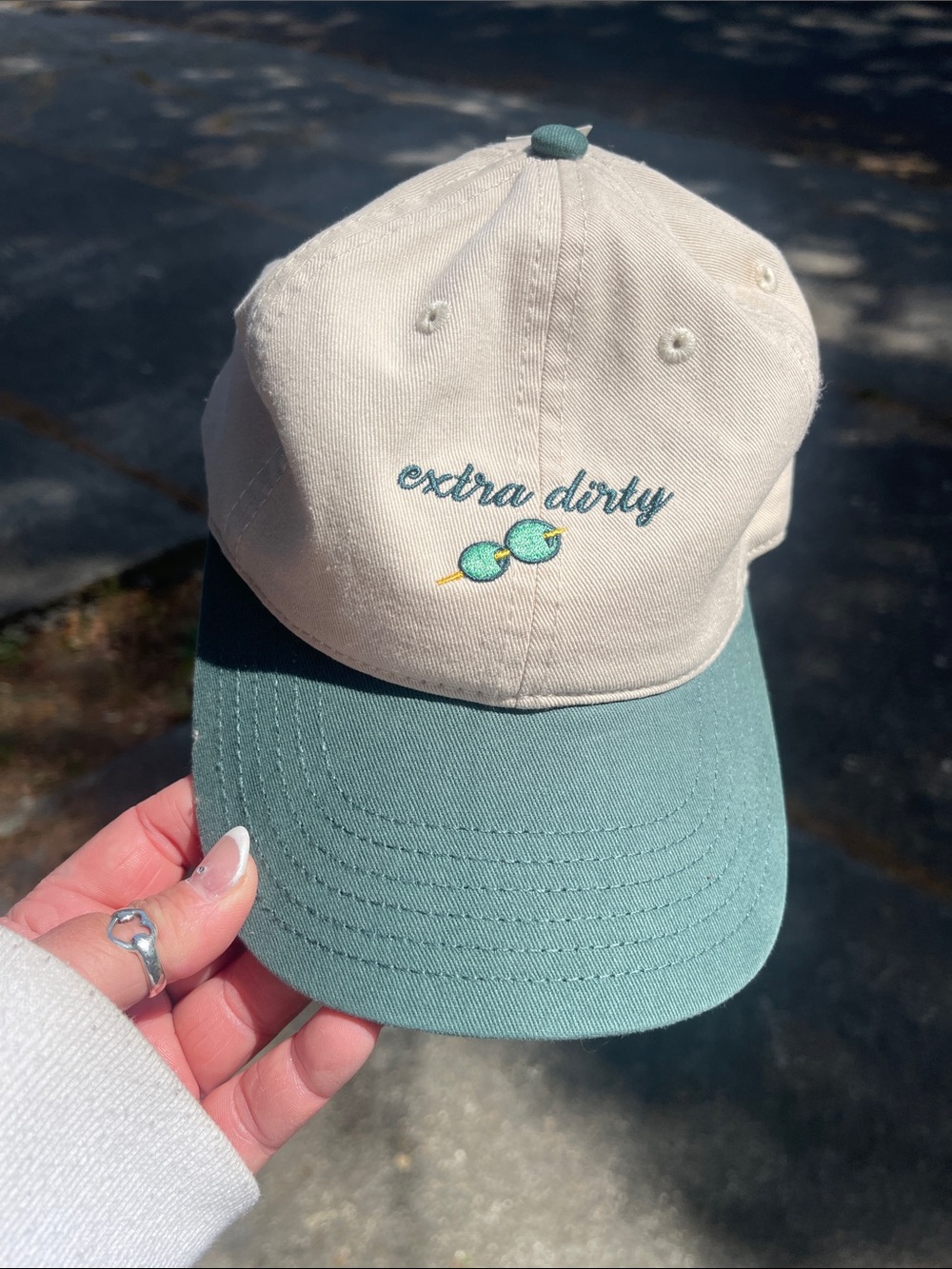 Two-Tone NWT Baseball Cap - "extra dirty" Embroidered